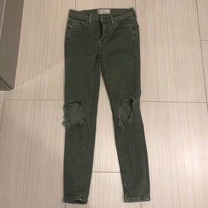 Free People Busted Knee Jeans